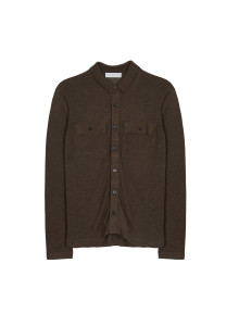 Flamed linen button-down shirt - Randy