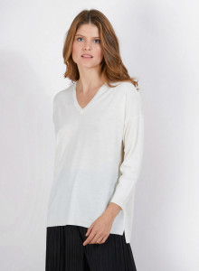 V-neck wool sweater - Bernice