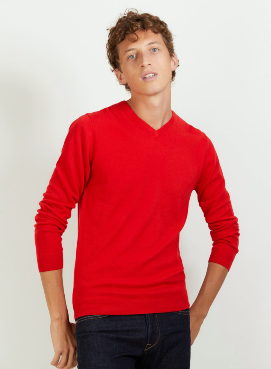 V-neck cashmere sweater - Benjamin