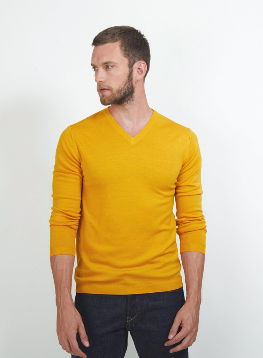 Pull col V en laine - Badyss
