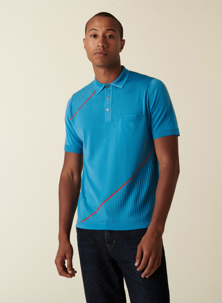 Polo en Fil Lumière bicolore - Daly