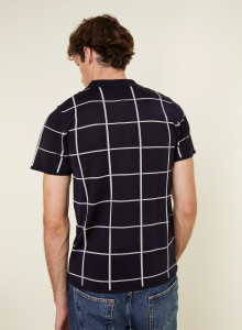 Polo homme carreaux Fil Lumière Marin 6183 nectar - 51 bordeaux