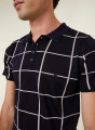 Polo homme carreaux Fil Lumière Marin 6183 nectar - 51 bordeaux