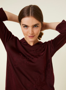 Polo Fil Lumière manches coudes à motifs - Emy