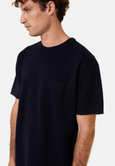 T-shirt ample avec poche en laine mérinos - Florentin