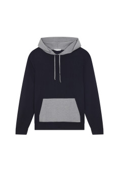 Hoodie à capuche avec poches en laine et Fil lumière - Flavien