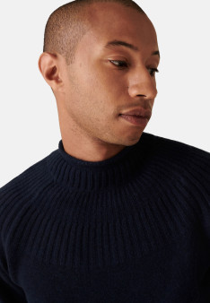 Cashmere sweater collar with mesh set - Arman 