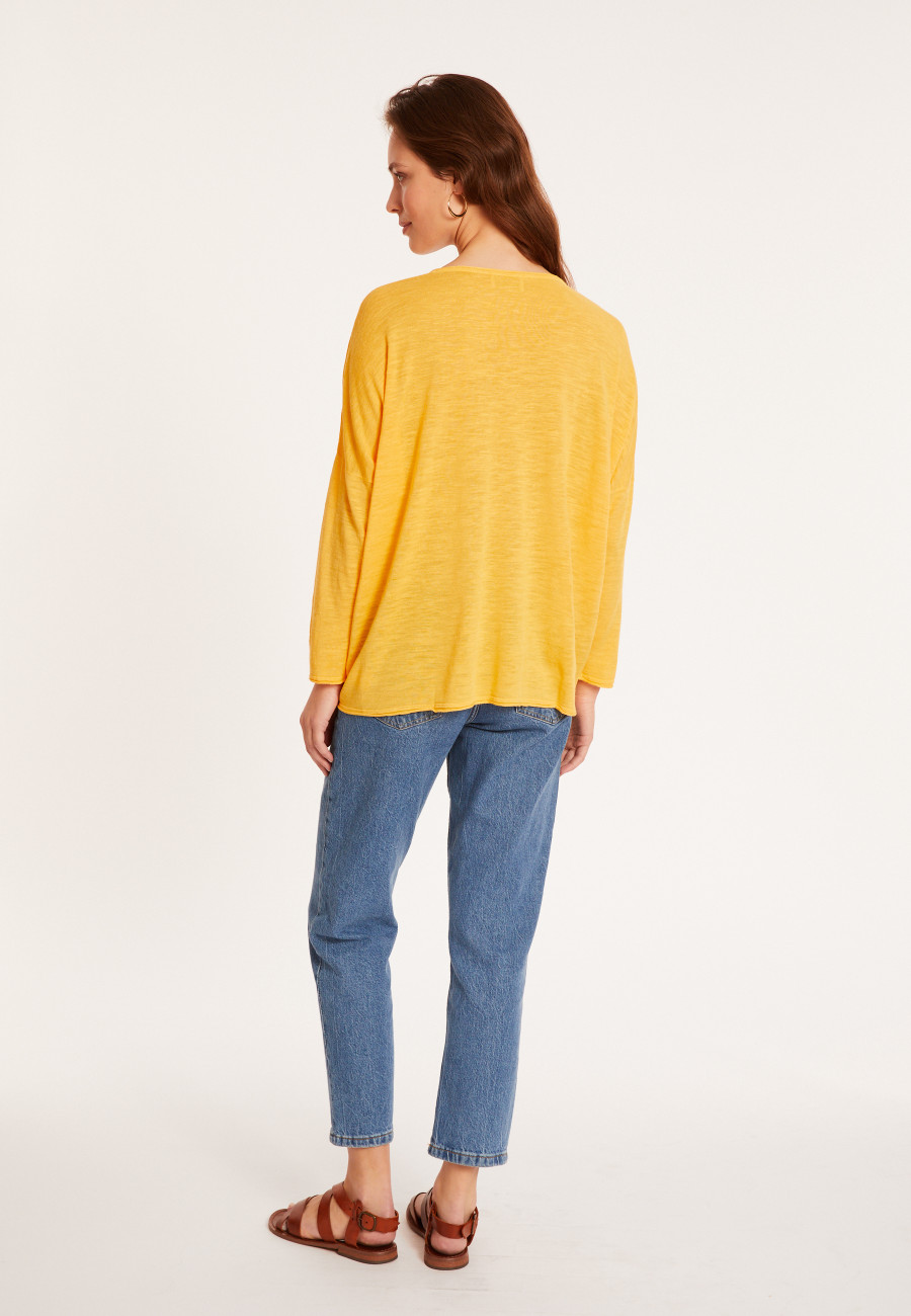 Loose-fit slub linen T-shirt - Balou