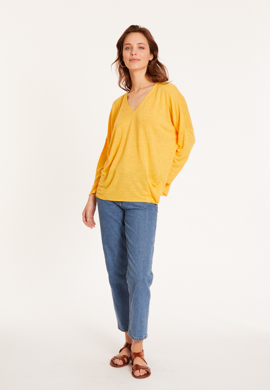 Loose-fit slub linen T-shirt - Balou