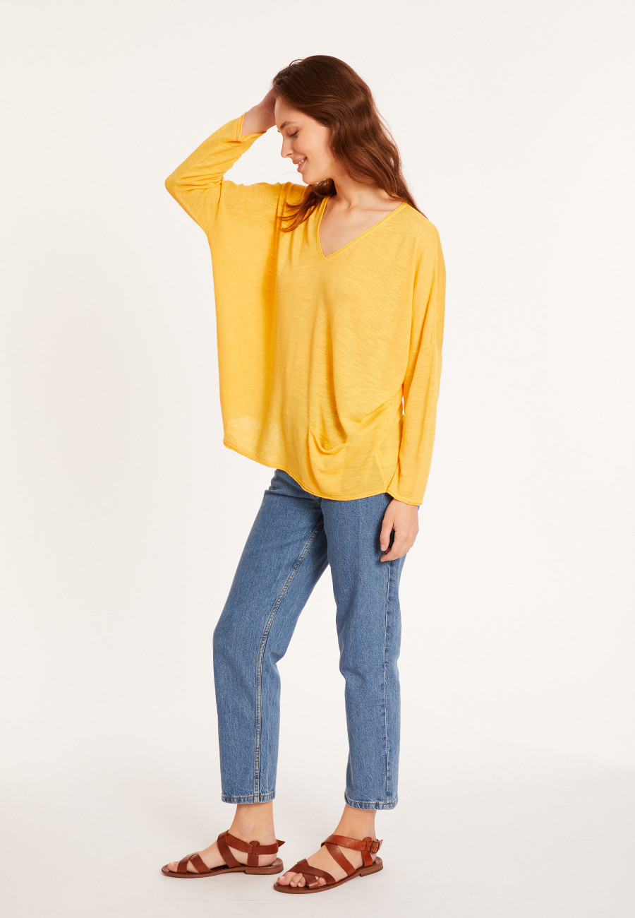 Loose-fit slub linen T-shirt - Balou