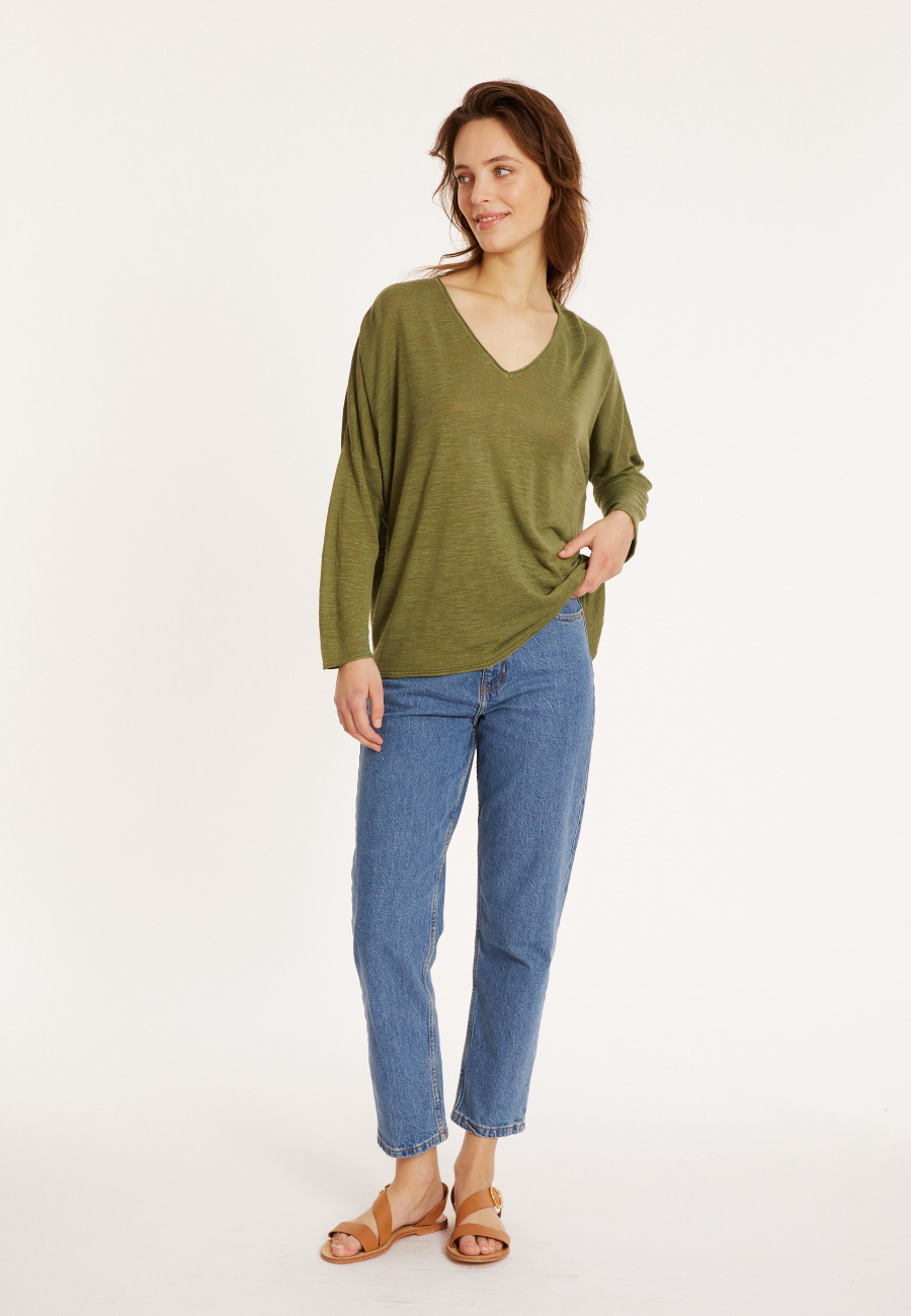 Loose-fit slub linen T-shirt - Balou