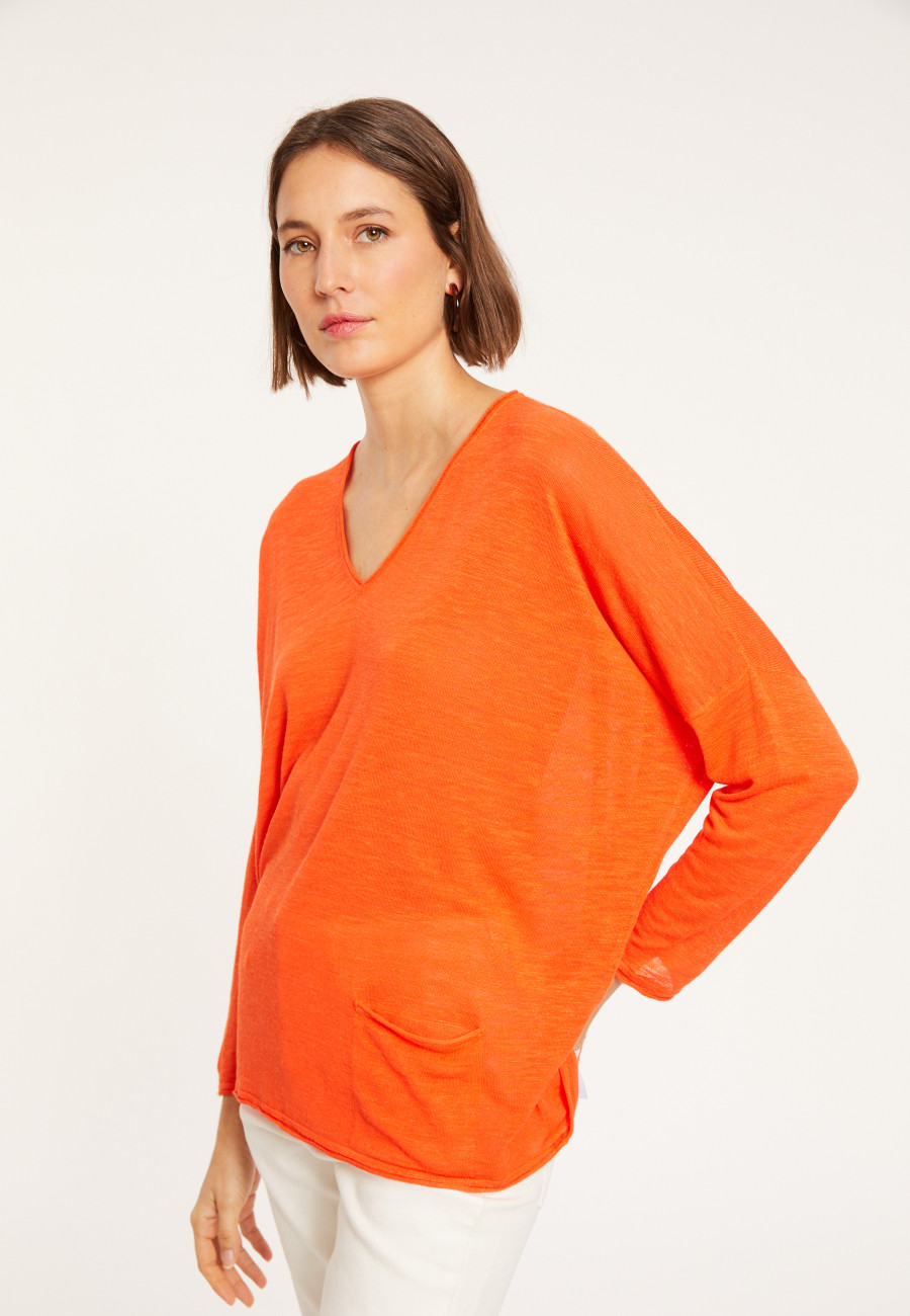 Loose-fit slub linen T-shirt - Balou