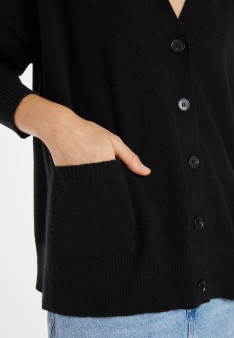 Button-down cashmere cardigan with pockets - Ariel