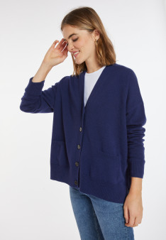 Button-down cashmere cardigan with pockets - Ariel