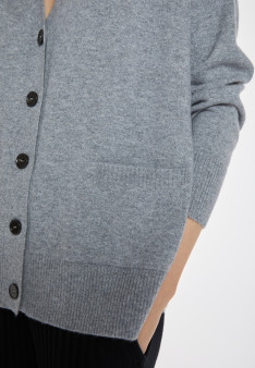 Button-down cashmere cardigan with pockets - Ariel