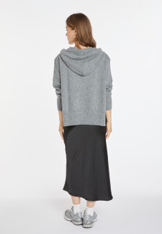 Wool and cashmere hoodie - Cassia