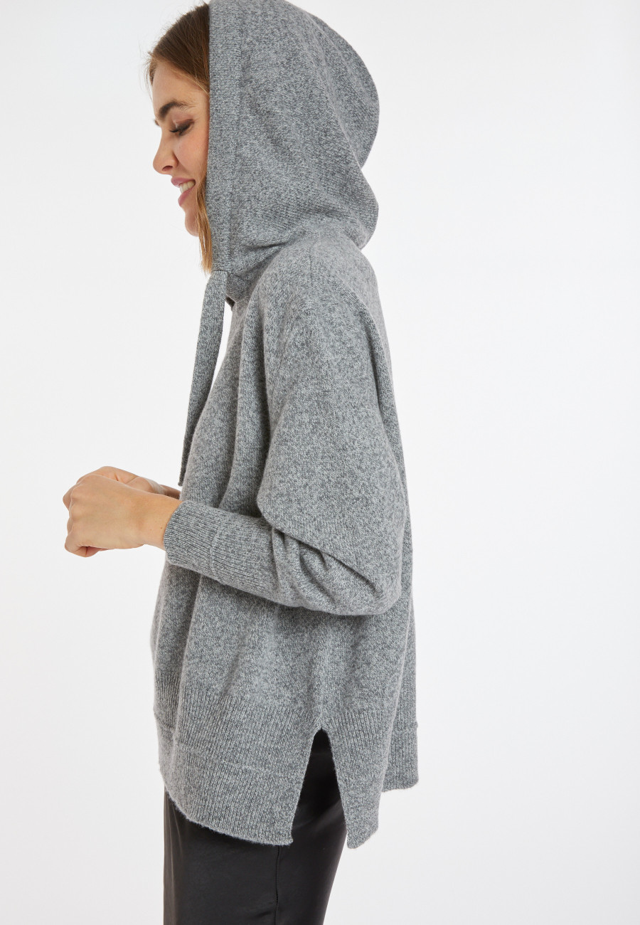 Wool and cashmere hoodie - Cassia