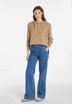 Wool and cashmere hoodie - Cassia