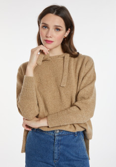 Wool and cashmere hoodie - Cassia