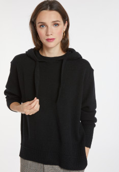 Wool and cashmere hoodie - Cassia