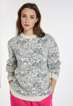 Mixed wool and cashmere sweater - Swann