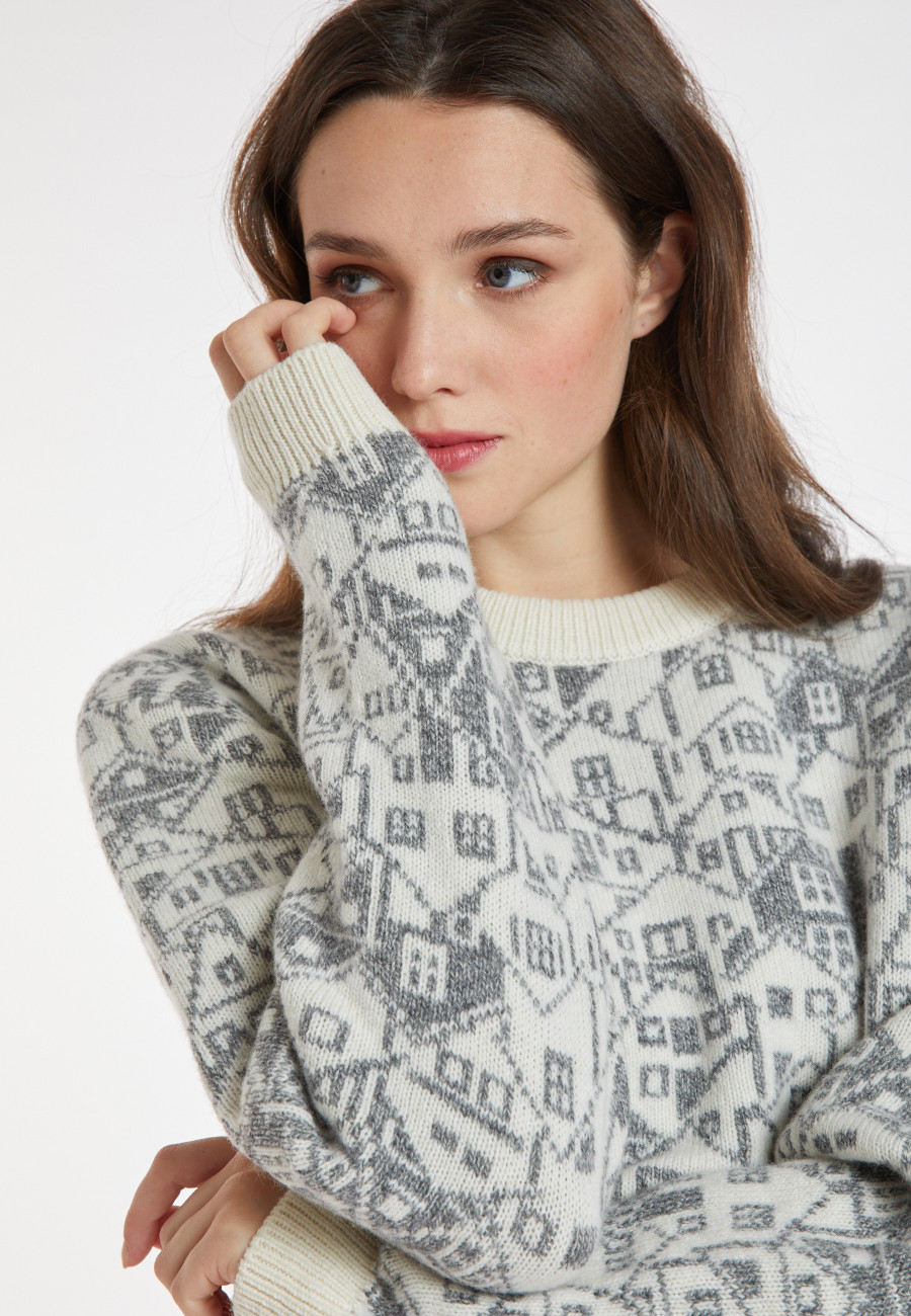 Mixed wool and cashmere sweater - Swann