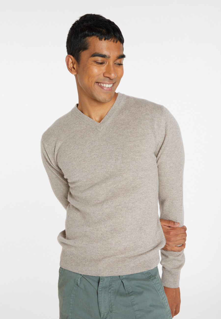 Cashmere V-neck sweater - Evann