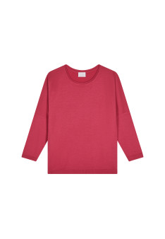 Loose-fitting round-neck sweater in merino wool - Azel