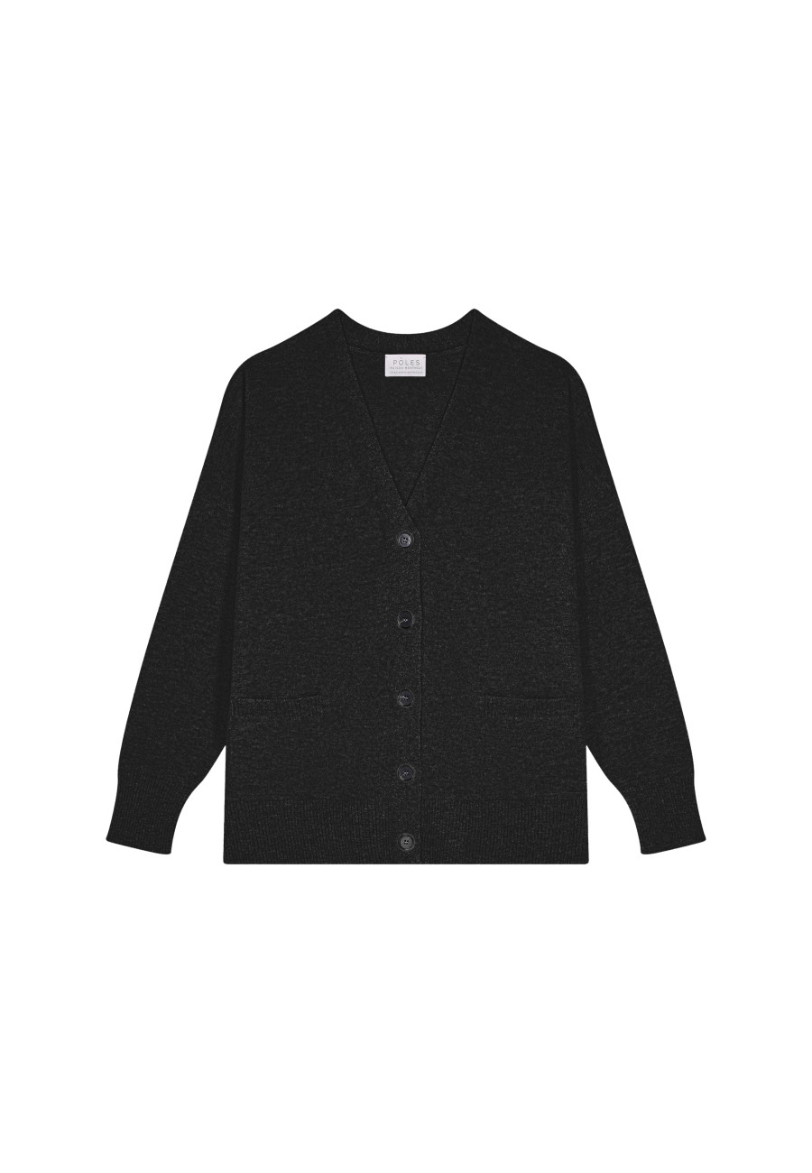 Button-down cashmere cardigan with pockets - Ariel