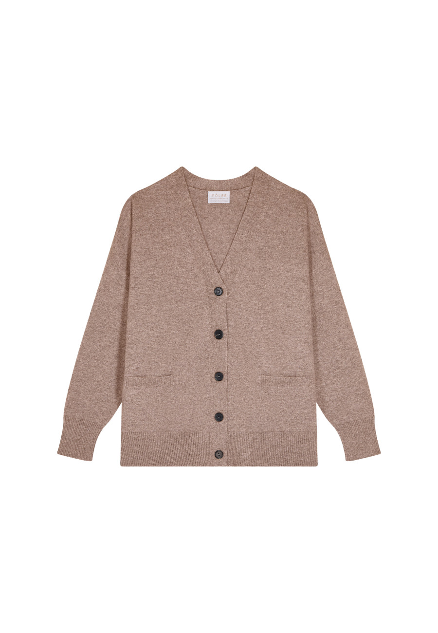 Button-down cashmere cardigan with pockets - Ariel