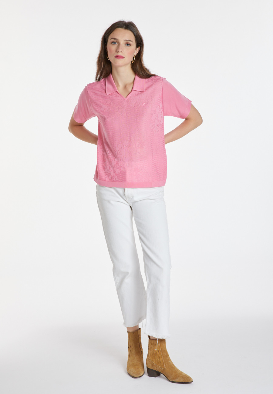 Polo Fil Lumière à motif Kristina