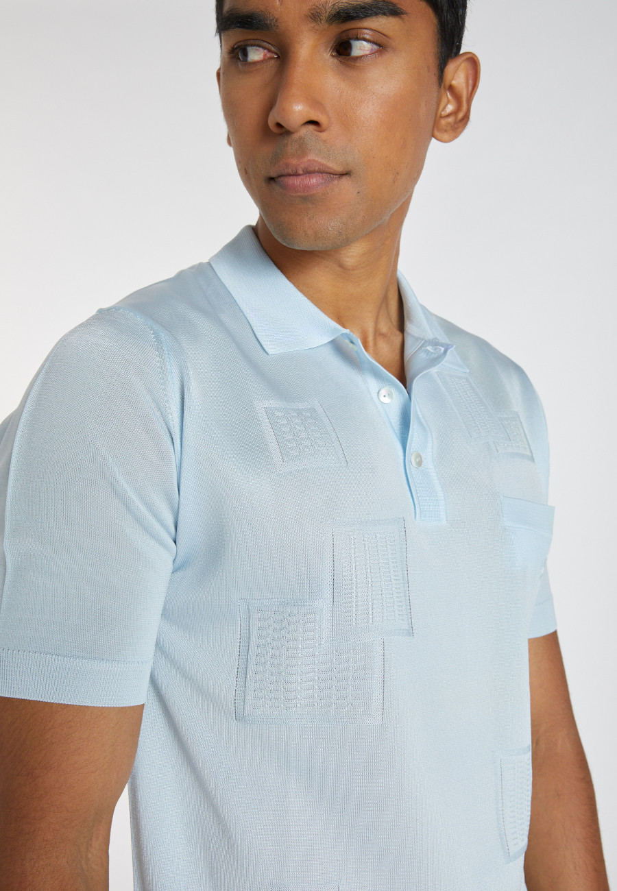 Fil Lumière patterned polo shirt - Aldric