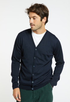 Gilet en laine mérinos Falco 6350 glace - 11 gris clair
