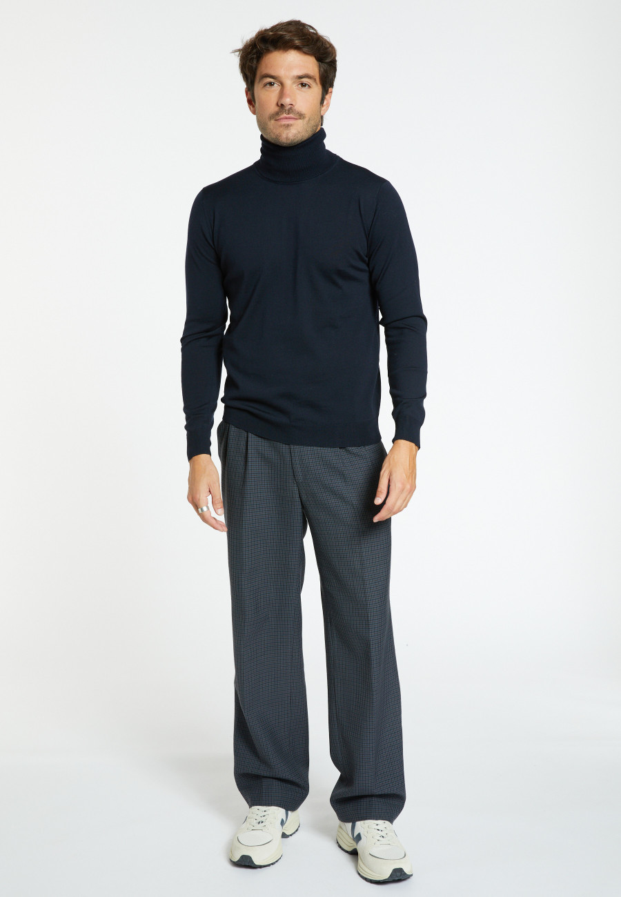 Pull col roulé en laine mérinos Finlay 6346 univers - 10 gris foncé