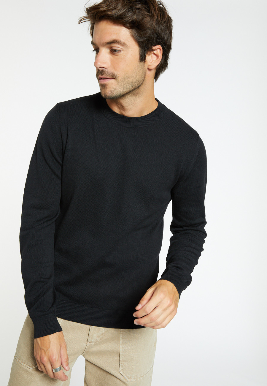 Pull col rond en coton cachemire - Burton