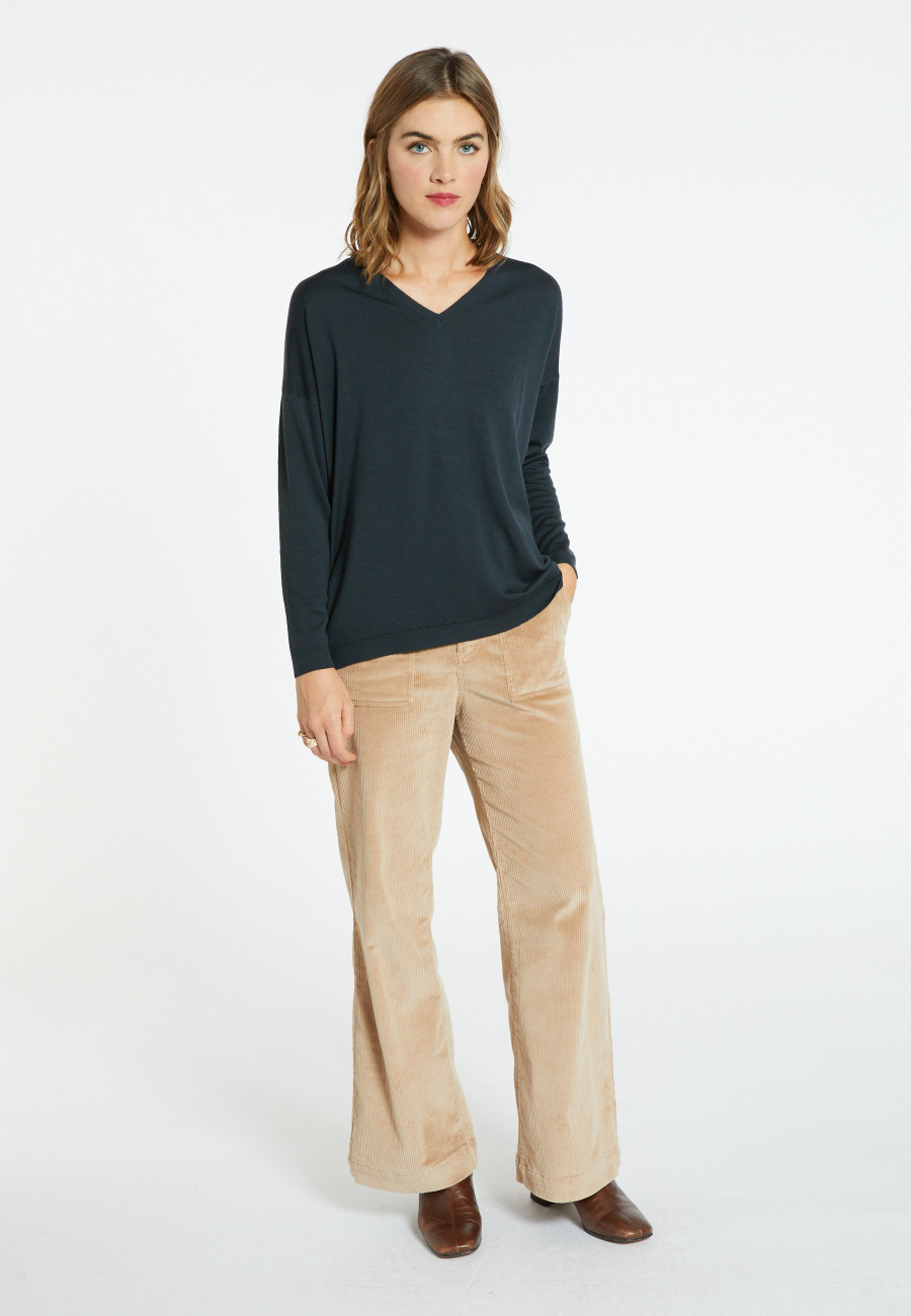 V-neck wool sweater - Bernice