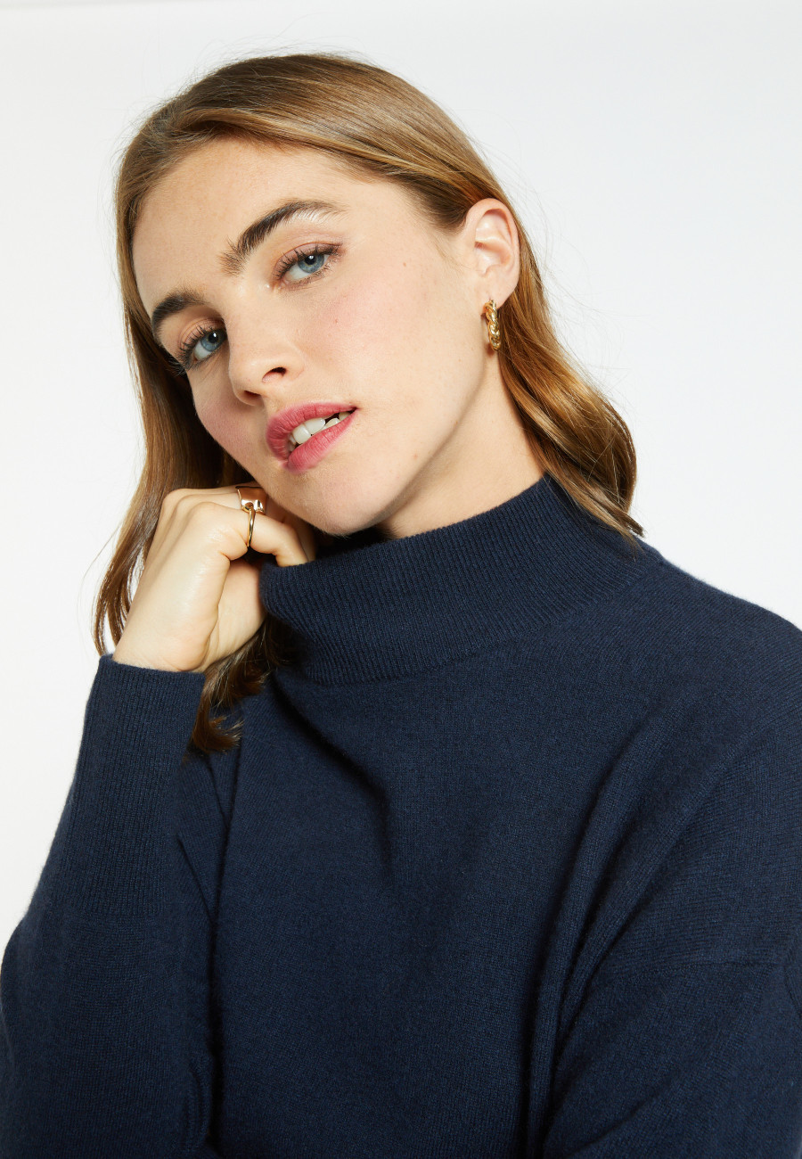 Cashmere sweater with high neck - Bassa