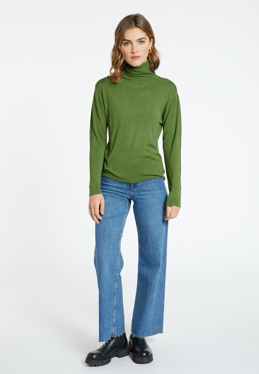 Bamboo cashmere turtleneck T-shirt - Aerio