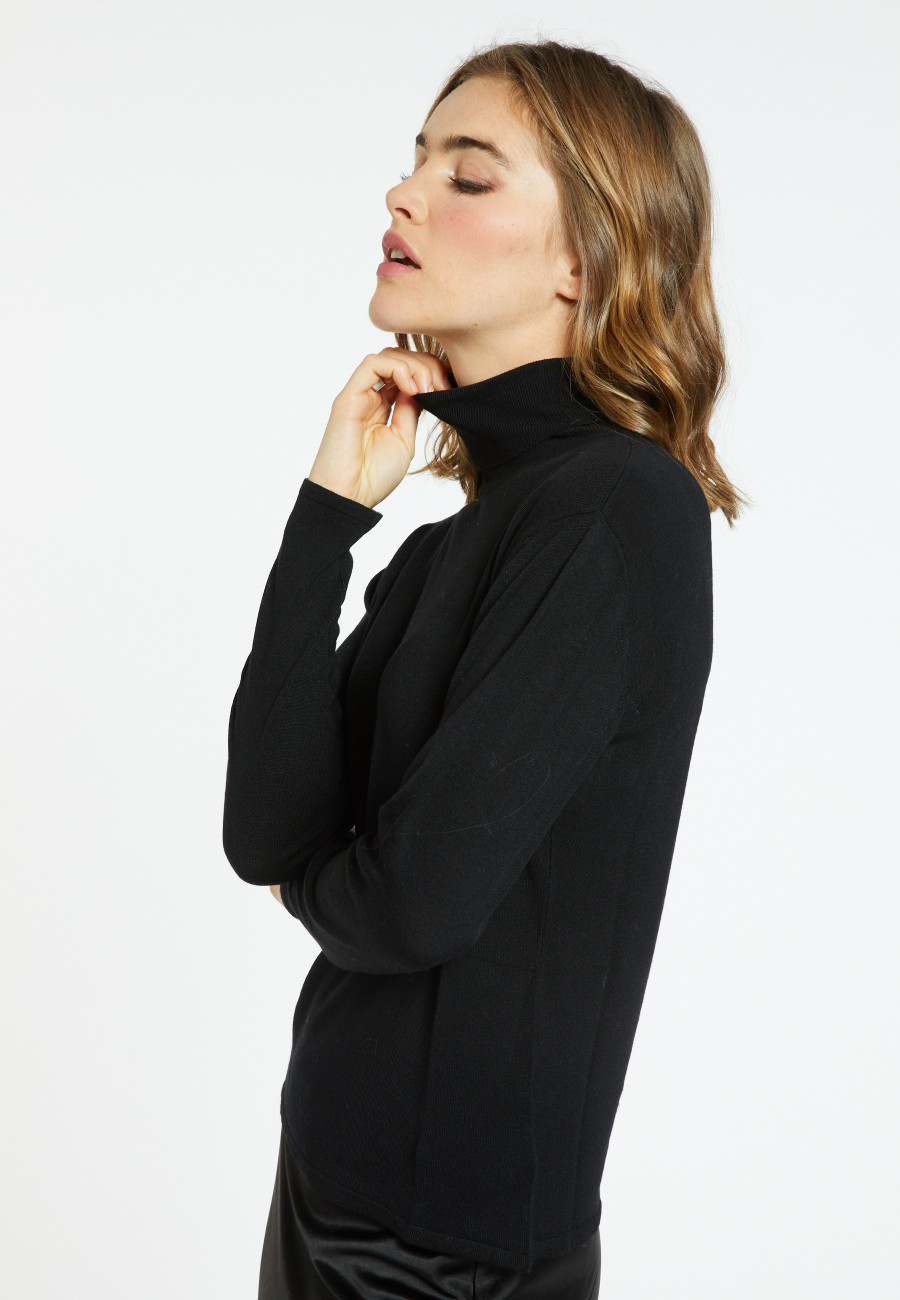 Bamboo cashmere turtleneck T-shirt - Aerio