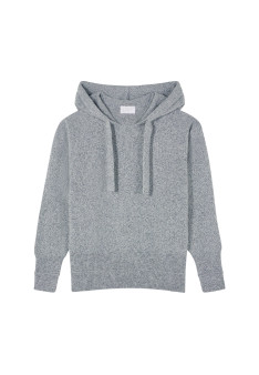 Wool and cashmere hoodie - Cassia