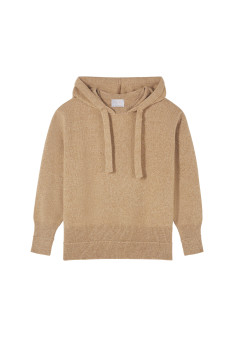 Wool and cashmere hoodie - Cassia