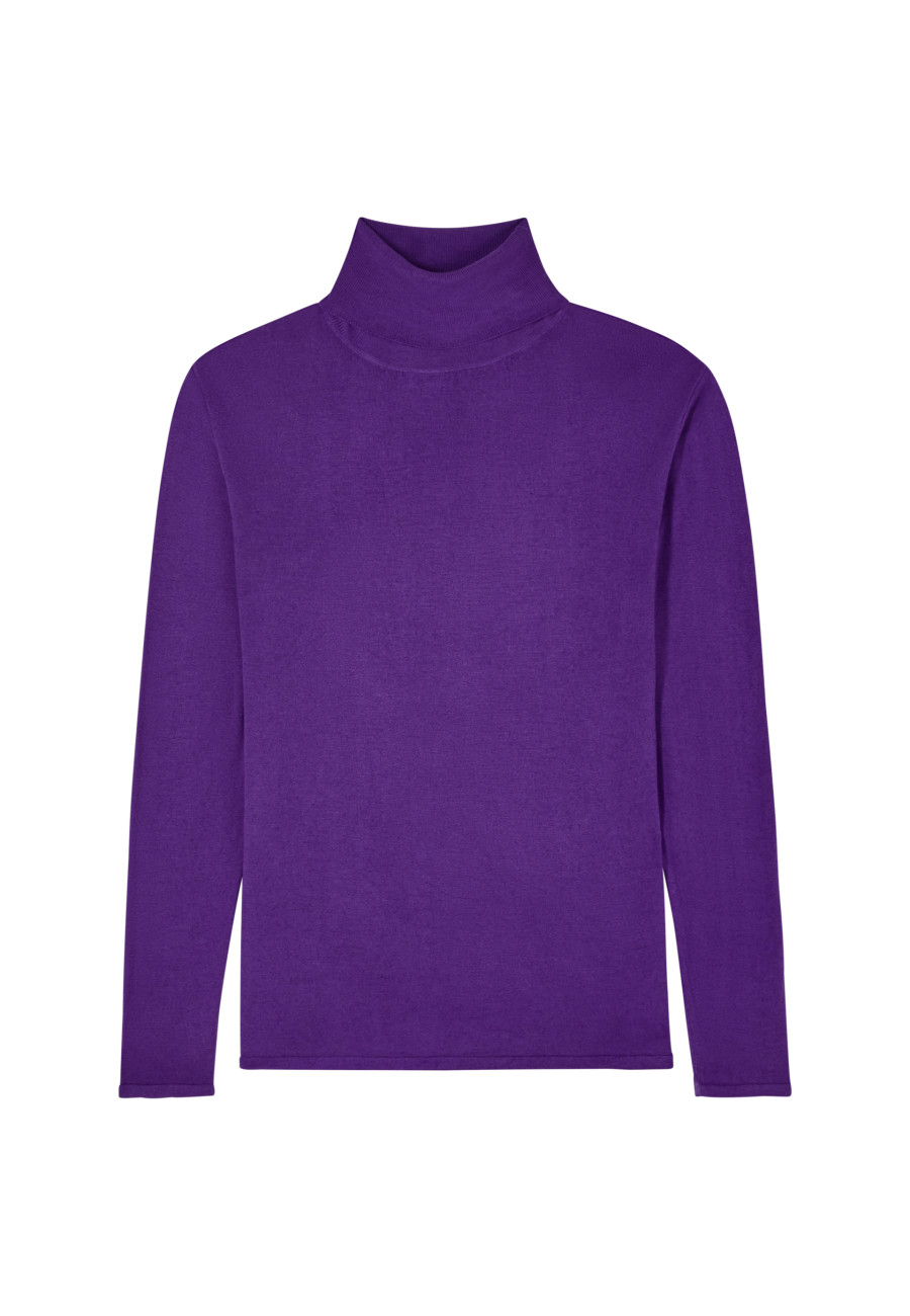 Bamboo cashmere turtleneck T-shirt - Aerio