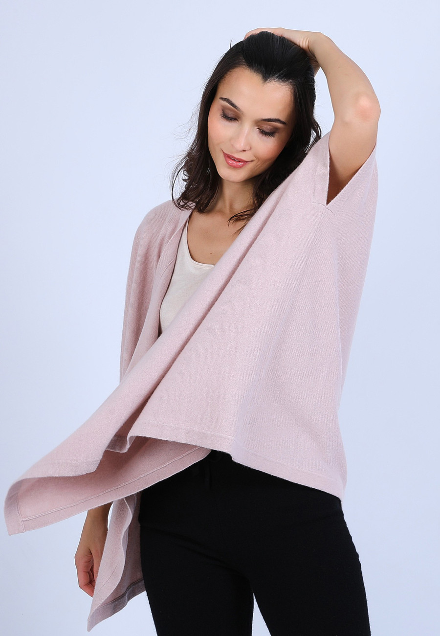 Gilet kimono sans manches - Harriet 6366 plume - 81 gris pale