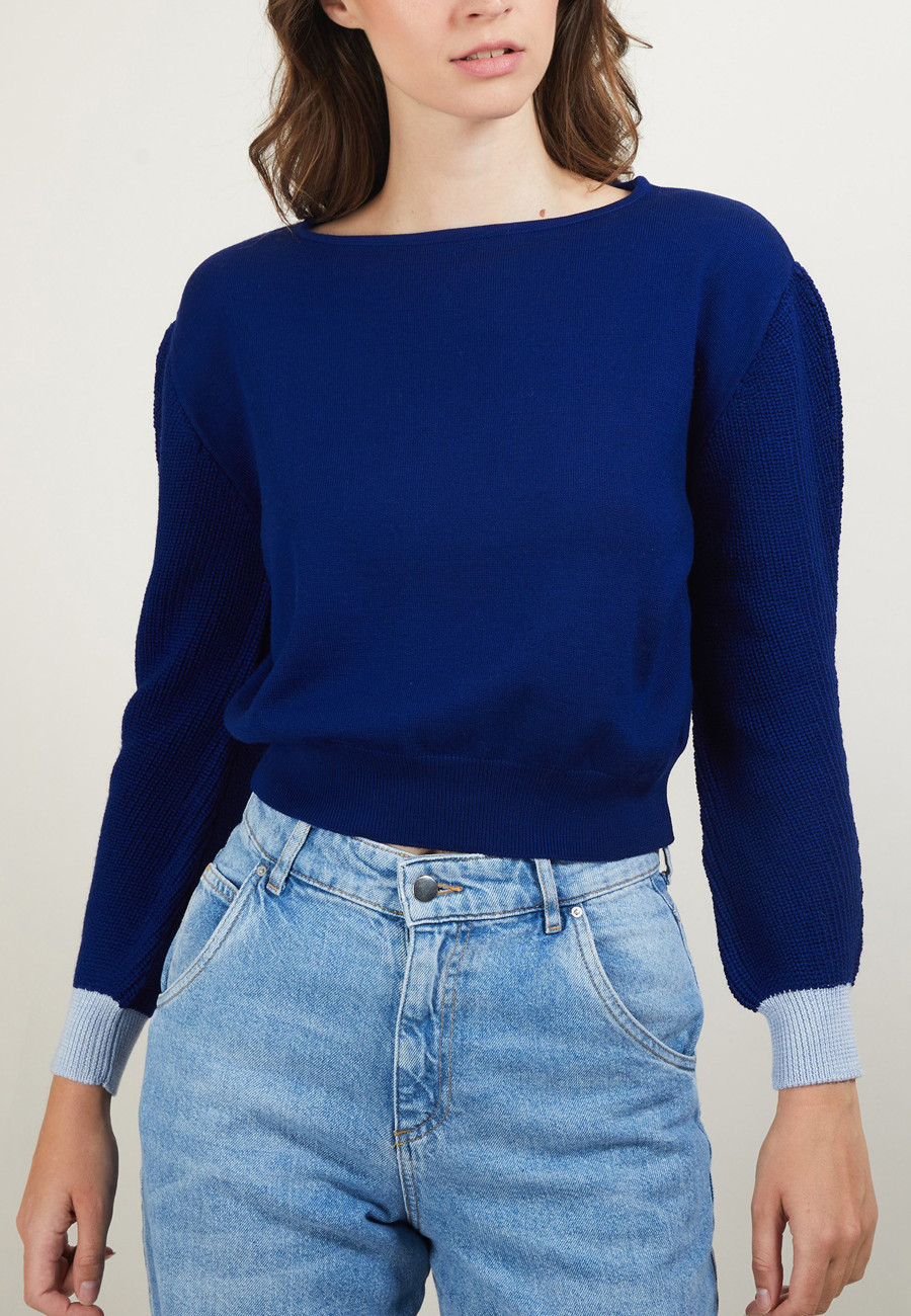 Short wool sweater - Fanfan