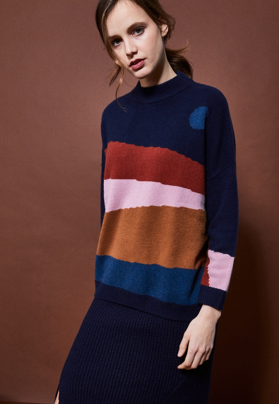 Pull multicolore Saturne