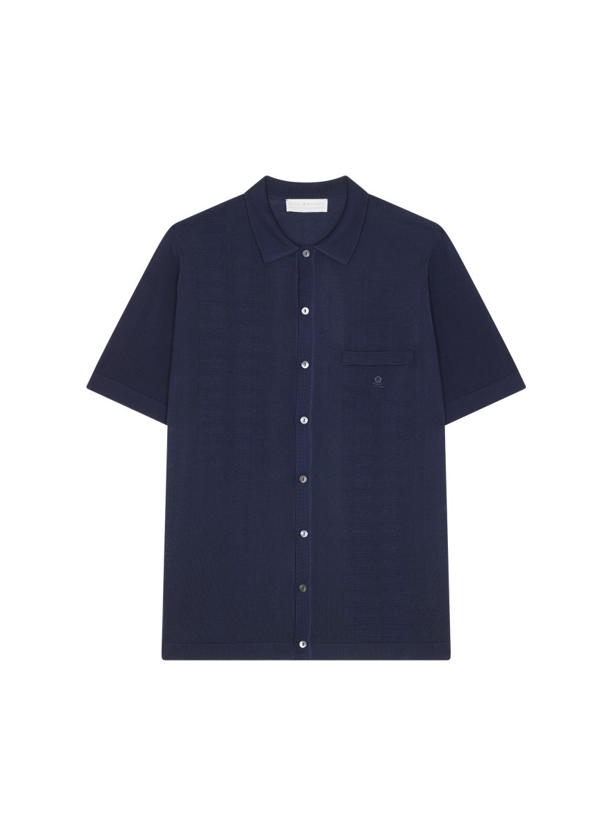 Chemise à motifs manches courtes en Fil Lumière - Gustav