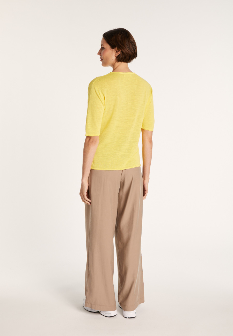 T-shirt uni col V - Mel
