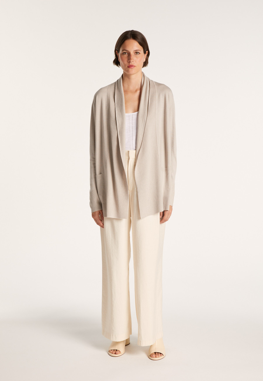 Wool and viscose cardigan - Agata