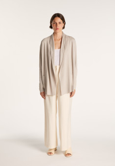 Gilet en laine et viscose Agatha 6114 Récif - 82 Ecru