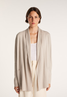 Gilet en laine et viscose Agatha 6114 Récif - 82 Ecru